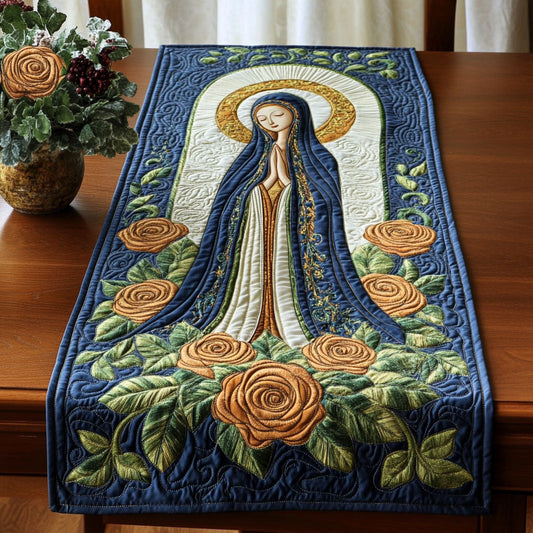 Sacred Blooms CP2304029CL Quilted Table Runner