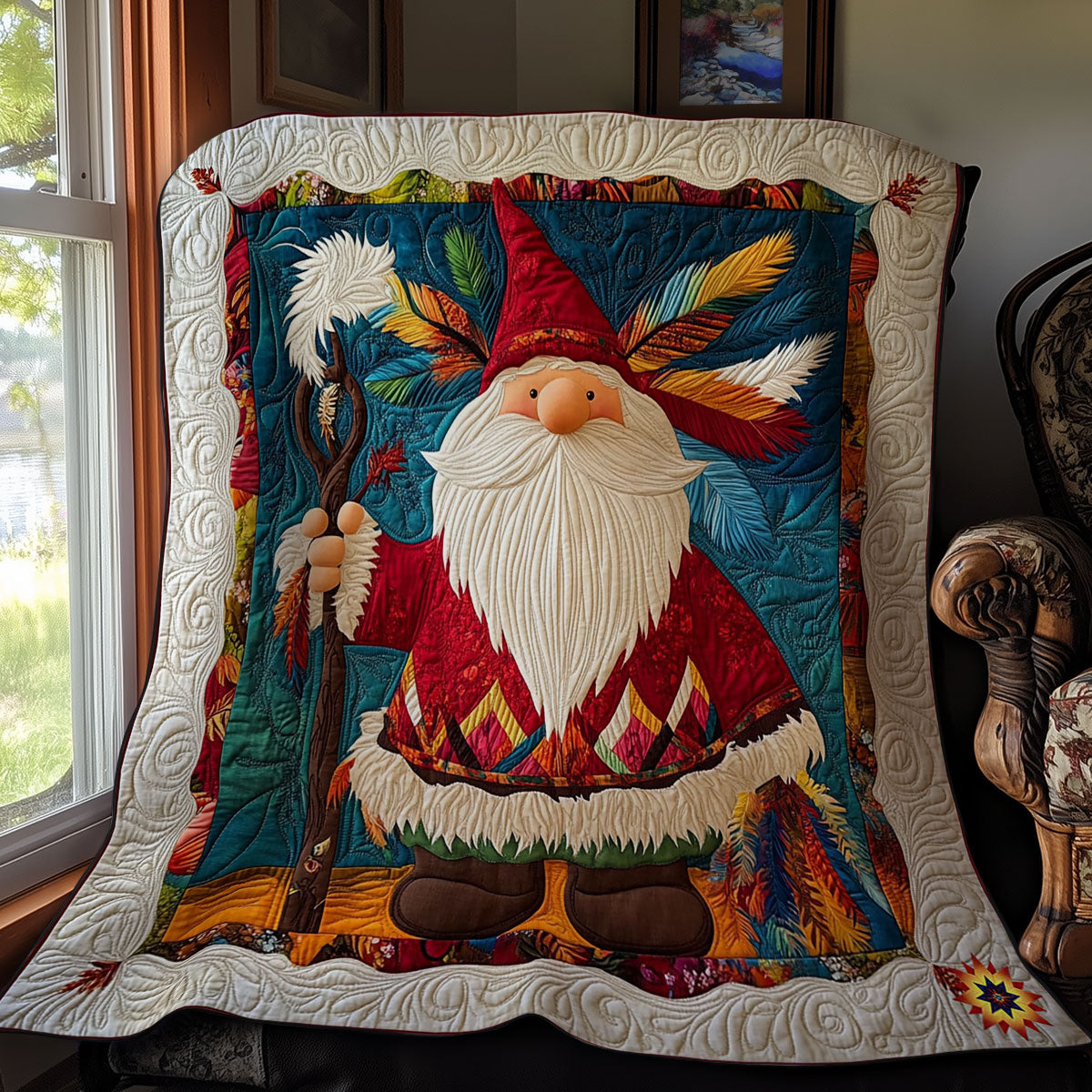 Native American Gnome WY0612002CL Quilt