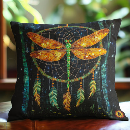 Gold Dragonfly Dreamcatcher WY0412080CL Quilt Pillow Case