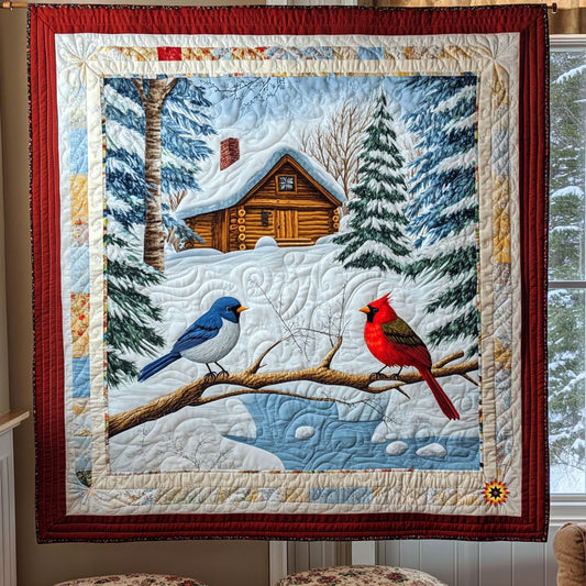 Cold Day Cardinal WJ0911008CL Quilt
