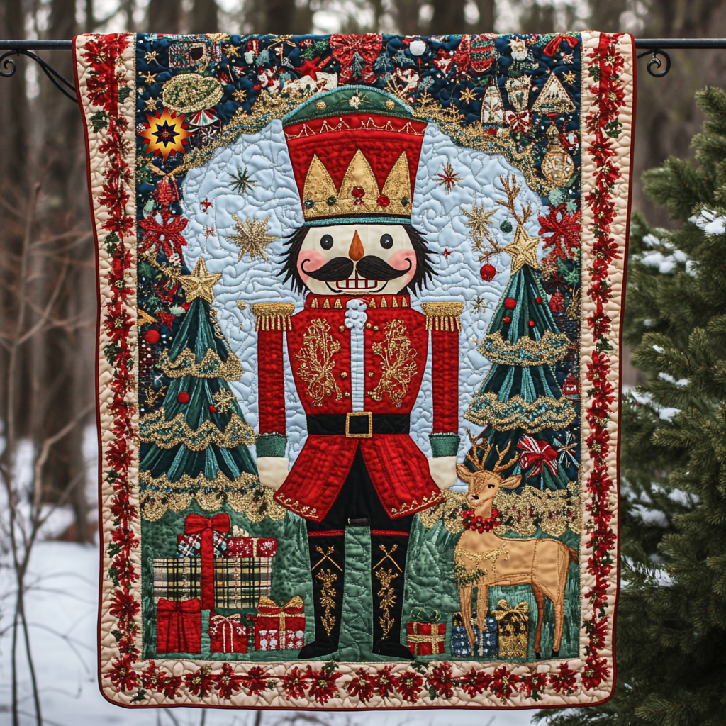 Festive Nutcracker WU1312008CL Quilt