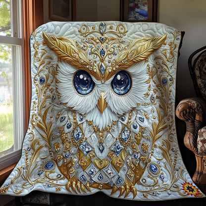 Gemstone White Owl WY2211018CL Quilt