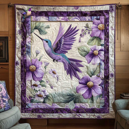 Hummingbird Purple Grace WN0210023CL Quilt