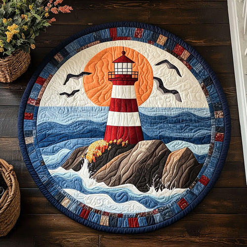 Beacon Ocean Serenity CW1407006CL Quilted Round Mat