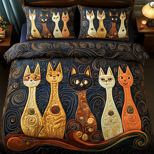 Whimsical Cat WG1601028CL Duvet Cover Set