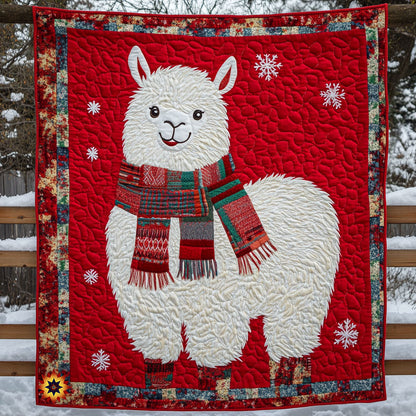 Alpaca Christmas WX2111001CL Quilt