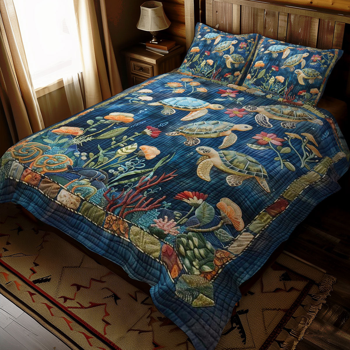 Sea Turtle WJ1909032CL Duvet Cover Set