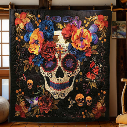 Floral Skull WN3010091CL Quilt