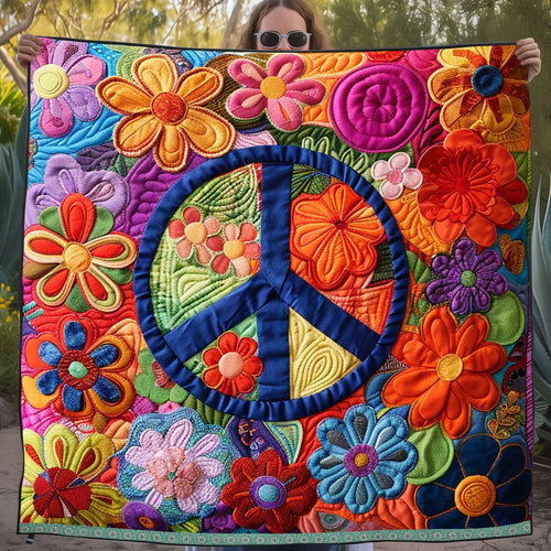 Trippy Hippie Sign WJ2809025CL Quilt