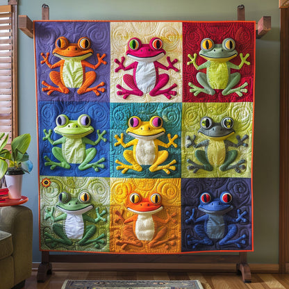 Colorful Frog WJ2111025CL Quilt