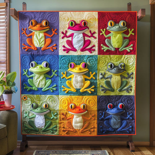 Colorful Frog WJ2111025CL Quilt
