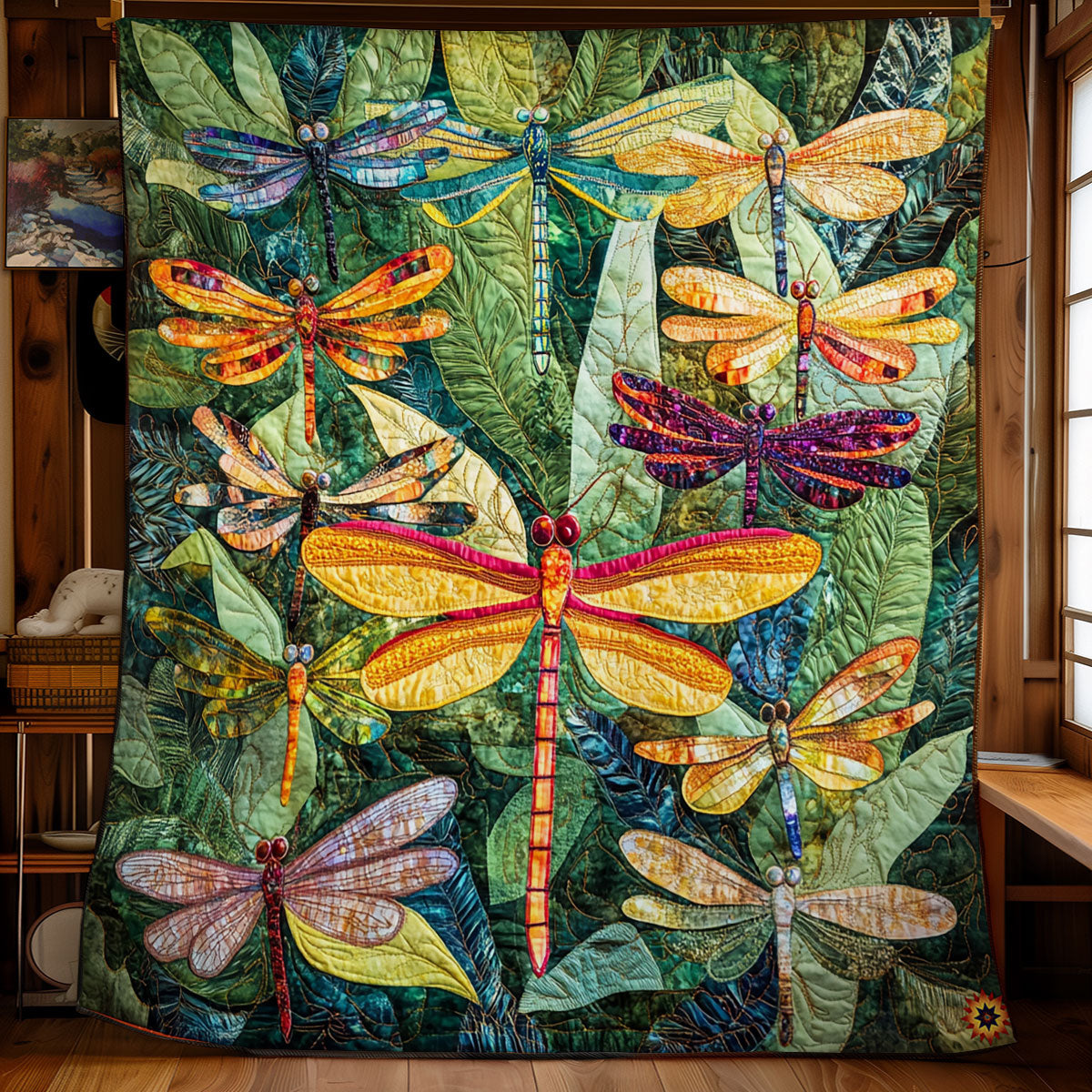Dragonfly Forest WY1911089CL Quilt