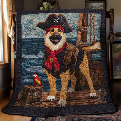 Pirate German Shepherd WN0811035CL Quilt