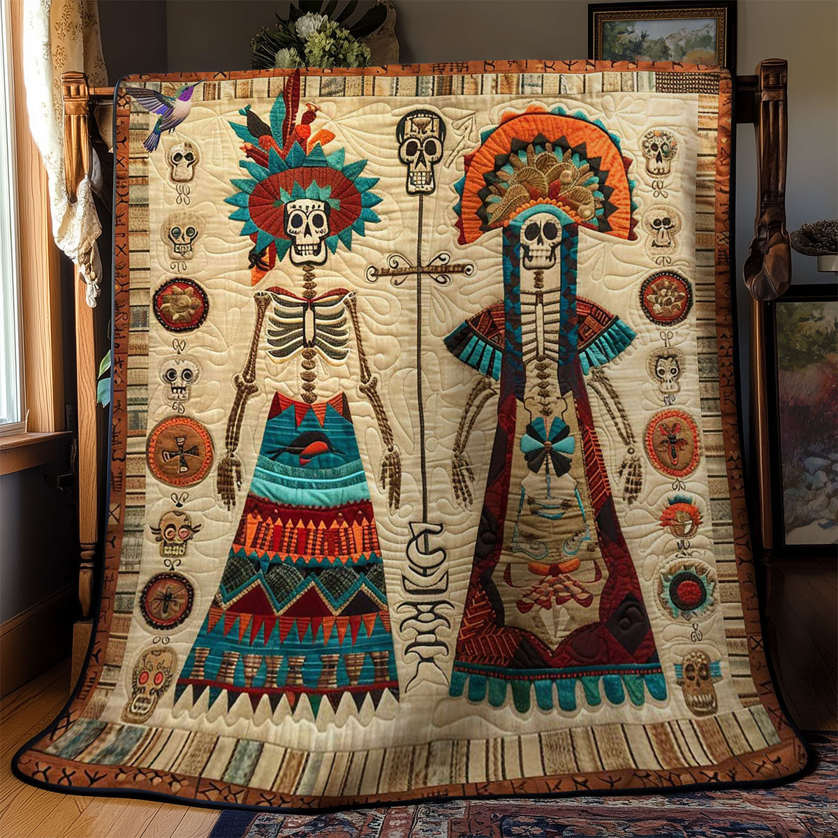 Skeletons In Splendor WN2610015CL Quilt