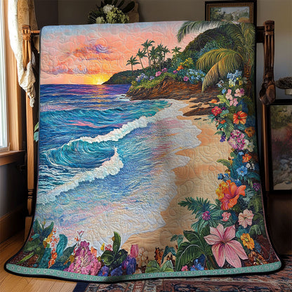 Beach Flower WT2101001CL Quilt