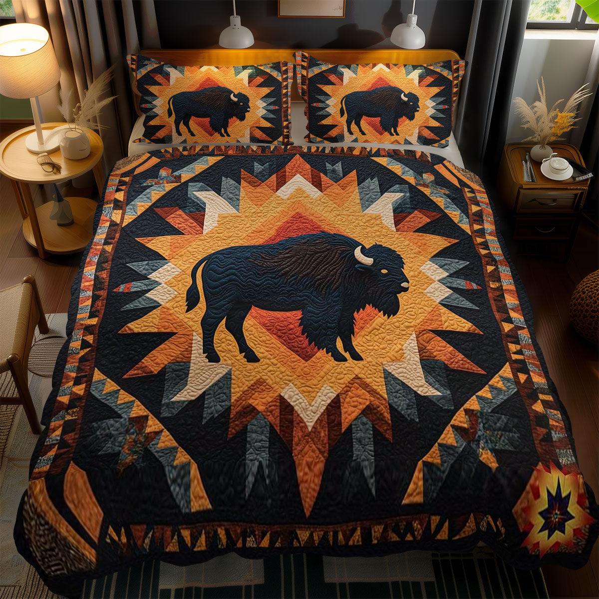 Native Buffalo Sun WN2410036CL Duvet Cover Set