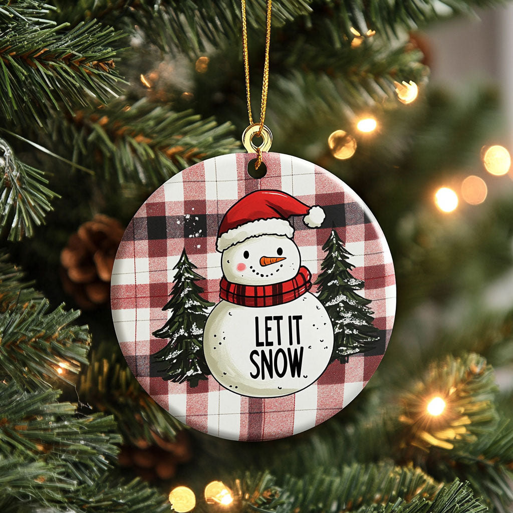 Cozy Snowman Cheer WN1510024CL Christmas Ornament