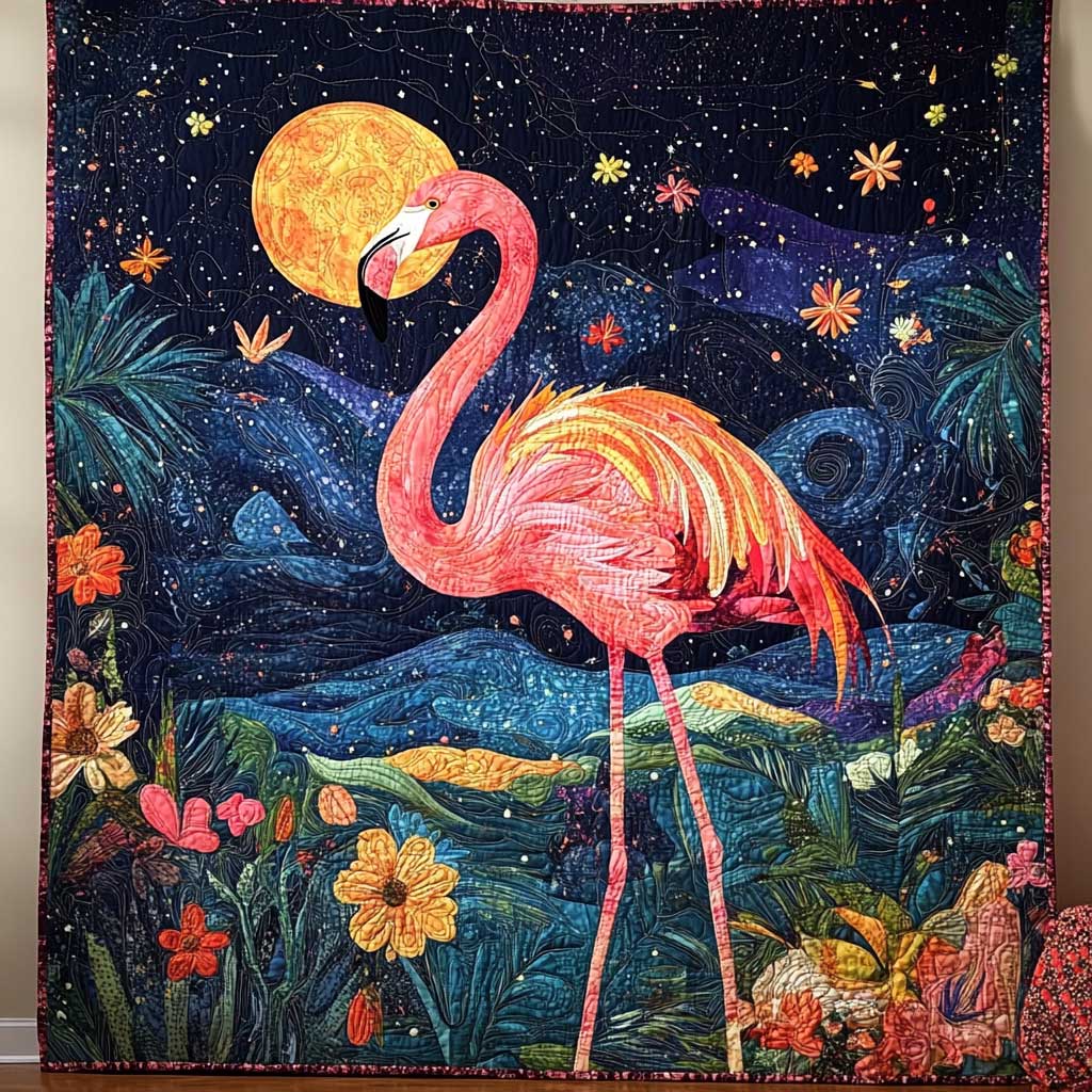 Flamingo Dream XR0608036CL Quilt