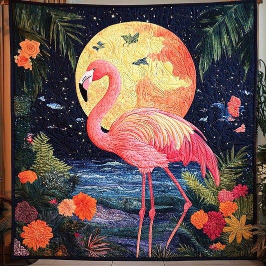 Flamingo Heaven XR0608035CL Quilt