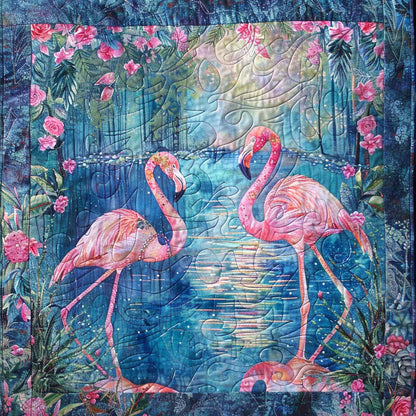 Flamingo Love WM2702001CL Quilt