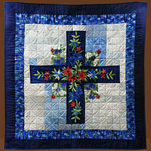 Floral Cross XR2406008CL Quilt