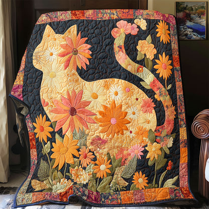 Floral Feline YR1904009CL Quilt
