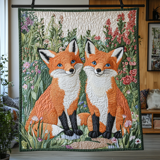 Floral Fox Haven YR0201013CL Quilt