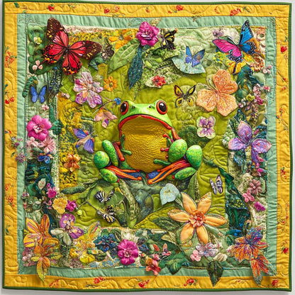 Floral Frog XR0708014CL Quilt