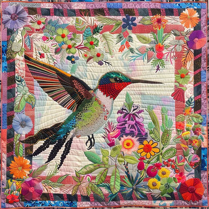 Floral Hummingbird XR0307004CL Quilt