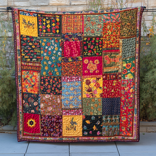 Floral Patchwork WU1112004CL Quilt