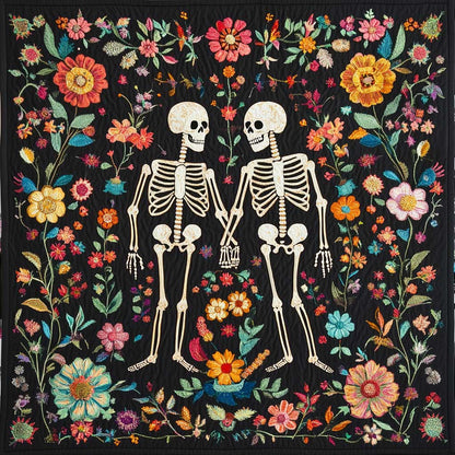 Floral Skeleton XR0108025CL Quilt