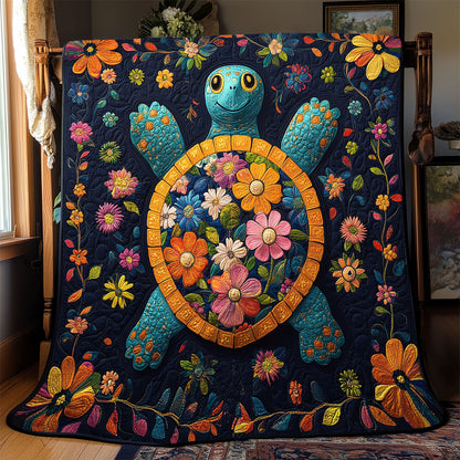 Floral Turtle WX0403077CL Quilt