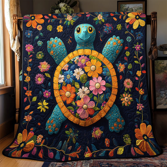 Floral Turtle WX0403077CL Quilt