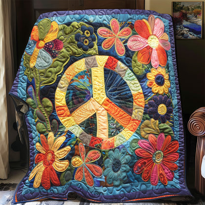 Flower Peace Love YR3112012CL Quilt