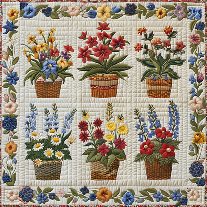 Flowers WJ1406011CL Quilt