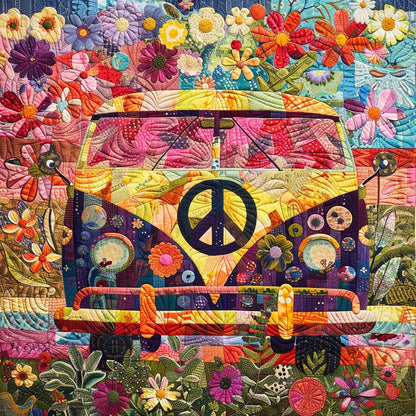 Flowers Camper Van WM2707001CL Quilt