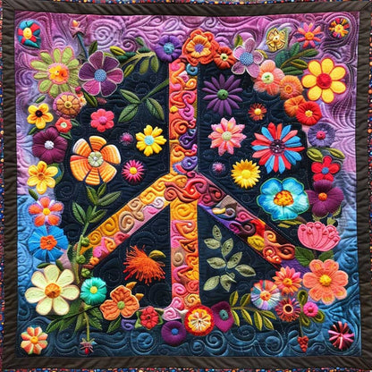 Flowers Peacesign WM2707001CL Quilt