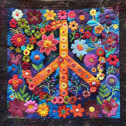 Flowers Peacesign WM2707002CL Quilt