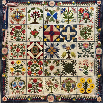 Flowers XR0107005CL Quilt