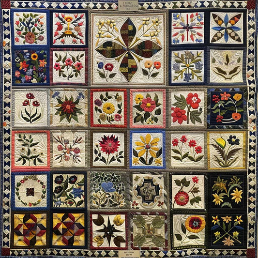 Flowers XR0107006CL Quilt