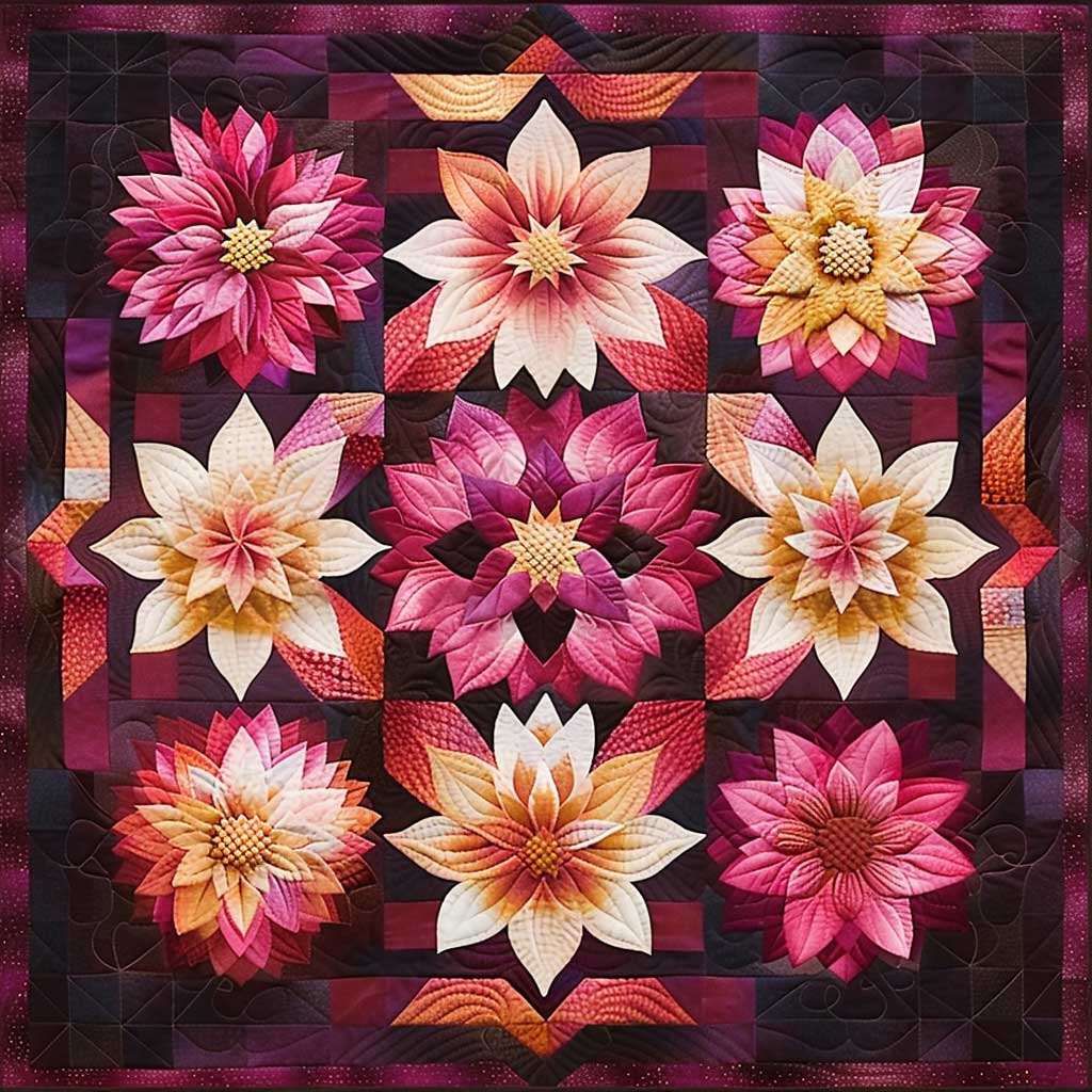 Flowers XR0307026CL Quilt