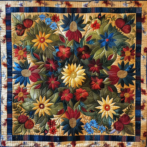 Flowers XR1805008CL Quilt