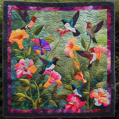 Flying Hummingbirds XR1707002CL Quilt