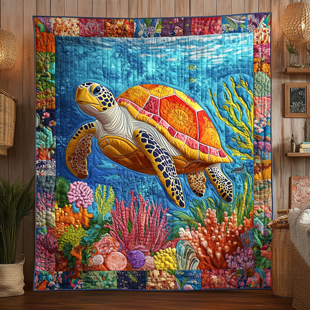 Turtle Tides YR2101016CL Quilt