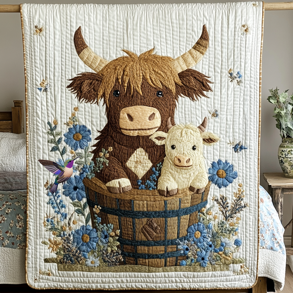 Baby Highland Cow YR1212017CL Quilt