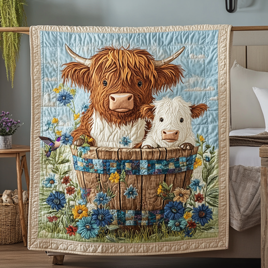 Baby Highland Cow YR1212014CL Quilt