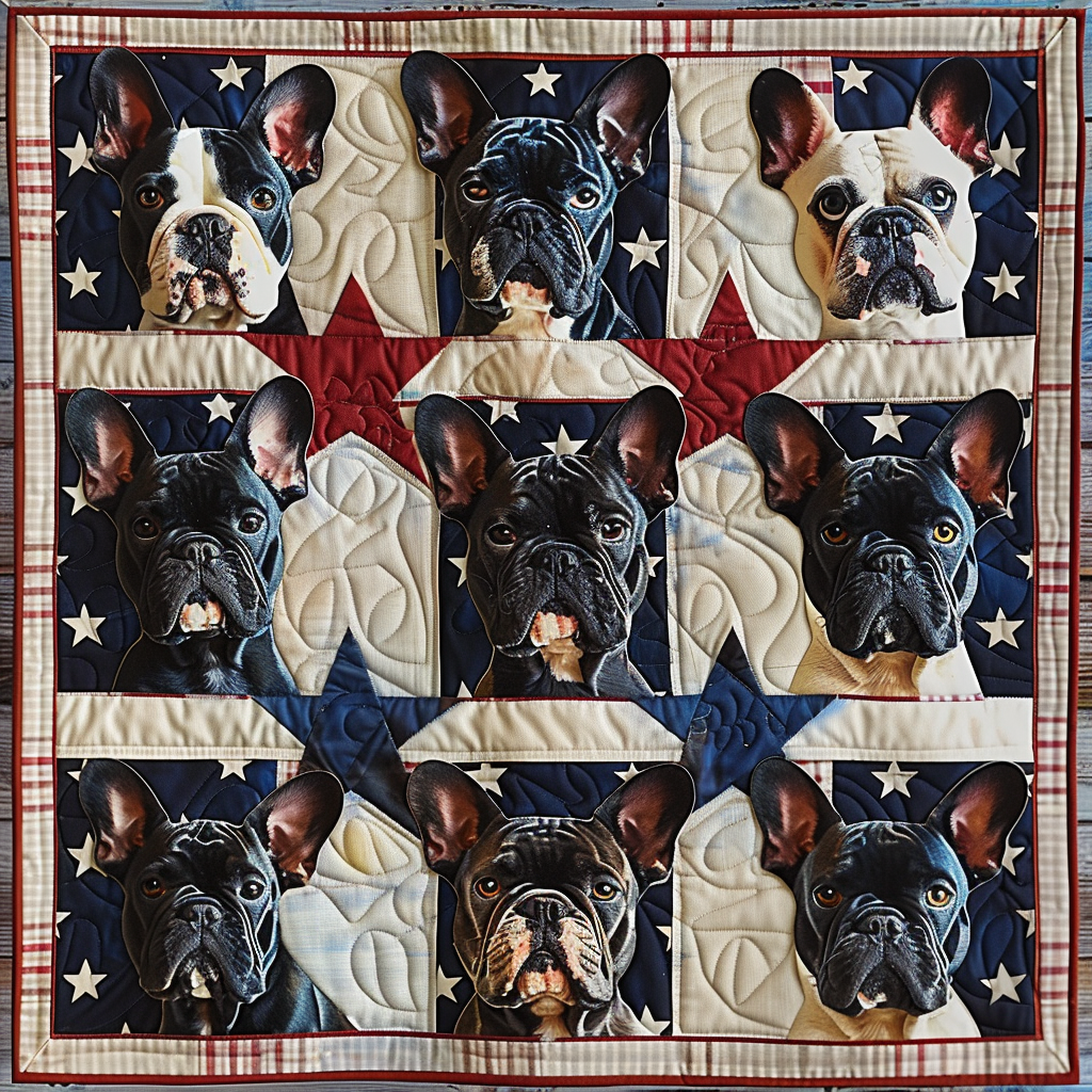 French Bulldogs XR1306006CL Quilt