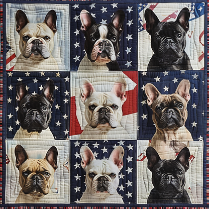 French Bulldogs XR1306007CL Quilt