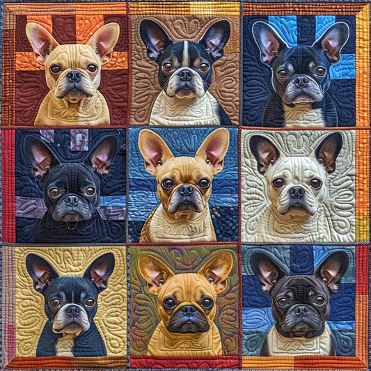 French Bulldogs XR1805004CL Quilt