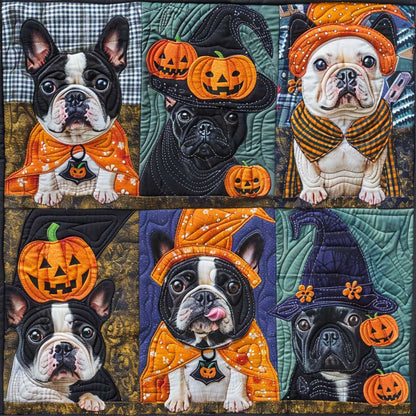 Frightful French Bulldogs XR1908040CL Quilt